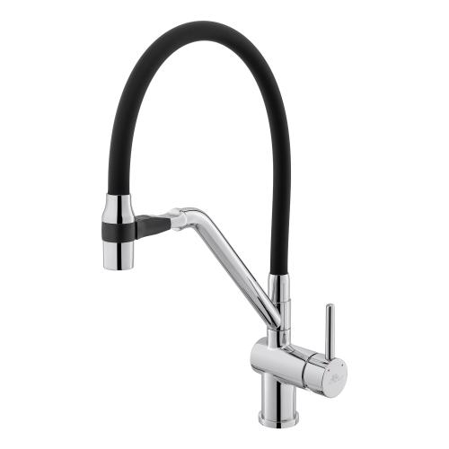 Смеситель для кухни для кухни Hot and Cold поворотный, 110.008 black