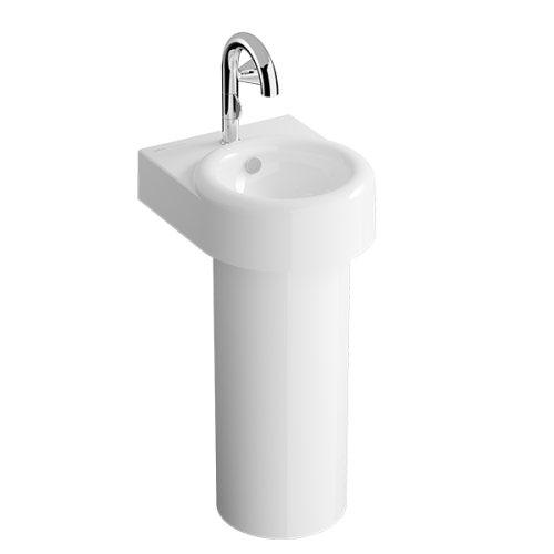 Раковина Liquid с переливным отверстием и одним отверстием под смеситель, 40 см