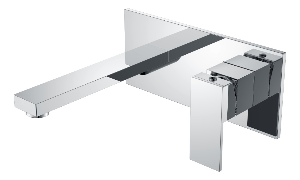 Встраиваемый смеситель Boheme Qubic, хром, 475-CR...
