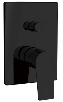 Встраиваемый смеситель Aquanet Static, черный, AF330-51B