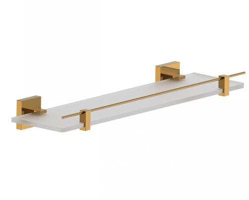 Стеклянная полка для ванной WONZON &amp; WOGHAND POLO, Темное золото (WW-8927-DG)