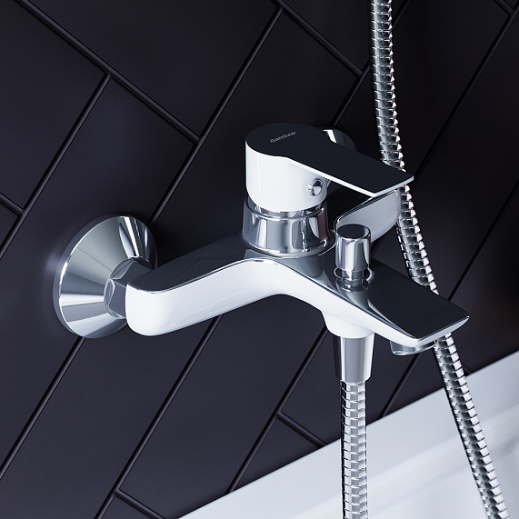 Смеситель для ванны Damixa Origin Elegance, белый, 841000000...