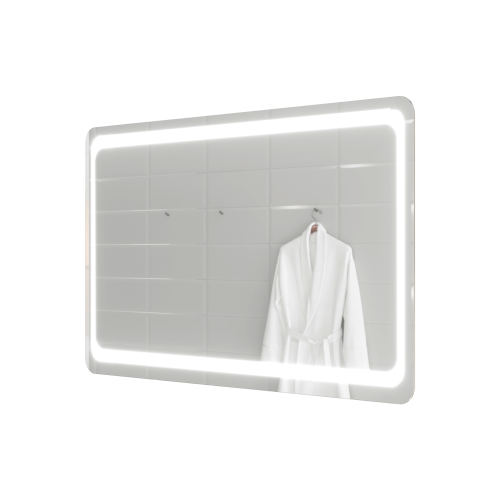 Зеркало в ванную Marka One Eco, 100 см, белый, У72595