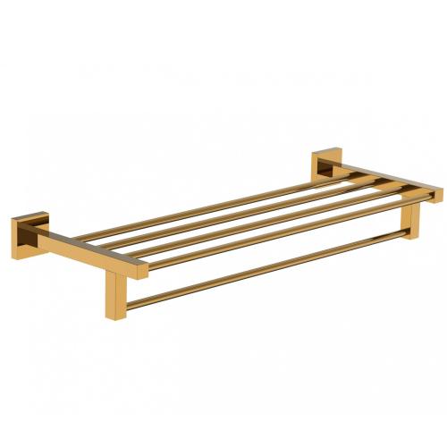 Полотенцедержатель с полкой WONZON &amp; WOGHAND POLO, Темное золото (WW-8981-DG)