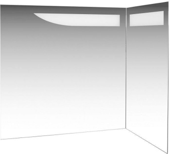 Зеркало в ванную De Aqua Трио Люкс, белый, 184504