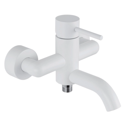 Смеситель для ванны Remer Rubinetterie X Style, белый матовый, X05BO
