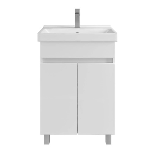 Тумба с раковиной Sanstar Квадро, 60 см, с раковиной Фест 60, 124.1-1.4.1.КФЕС