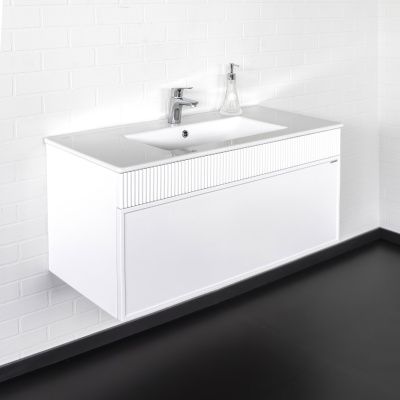 Тумба с раковиной Comforty Мадрид 00-00017864CF Белый...