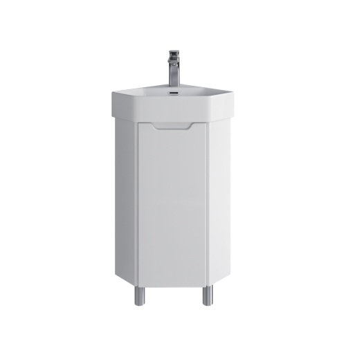 Тумба с раковиной SanStar Лайн, угловая, 35 см, 399.1-1.4.1.КЛАЙ