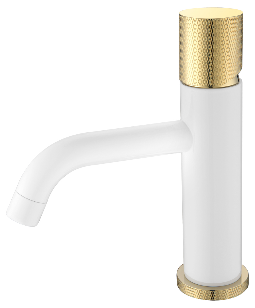 Смеситель для раковины Boheme Stick, белый, 121-WG.2...