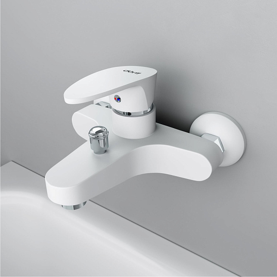 Смеситель для ванны Dorff Alpha, белый, D9010000WH