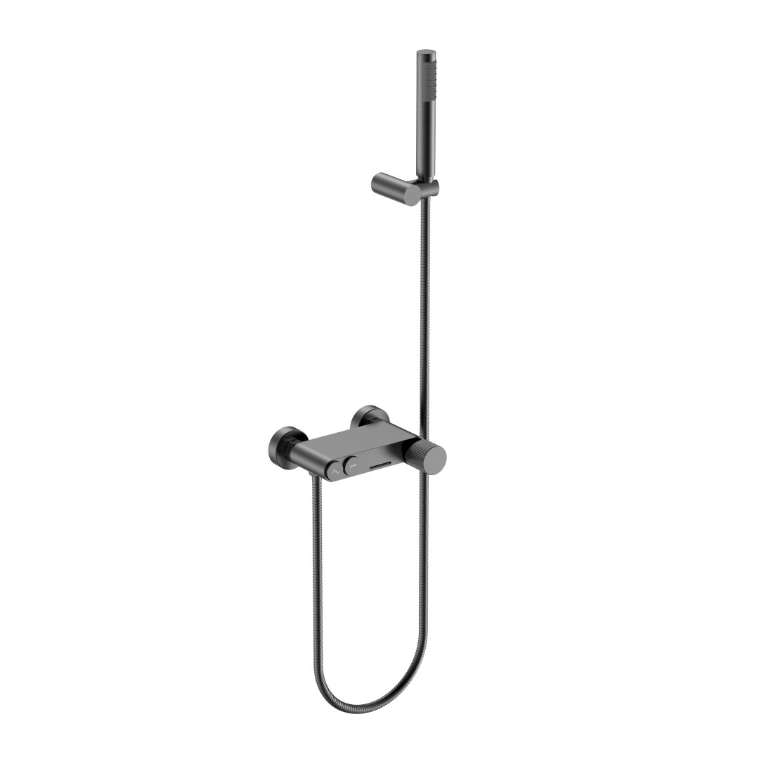 Накладной смеситель для душа Boheme Stick, графит, 123-GM.3...