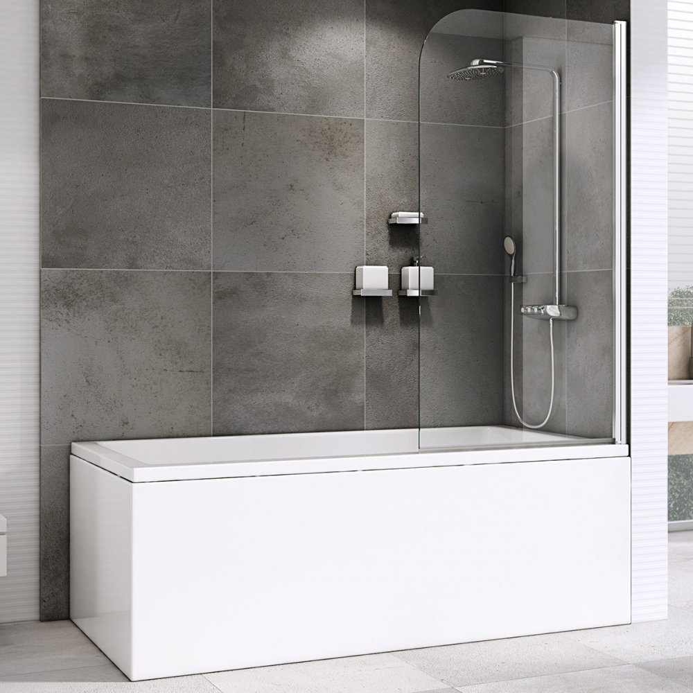 Стеклянная шторка для ванны Abber Ewiges Wasser, 100 см, AG5...