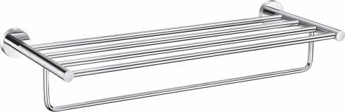 Полотенцедержатель WONZON &amp; WOGHAND EASY с полкой, хром, WW-8181