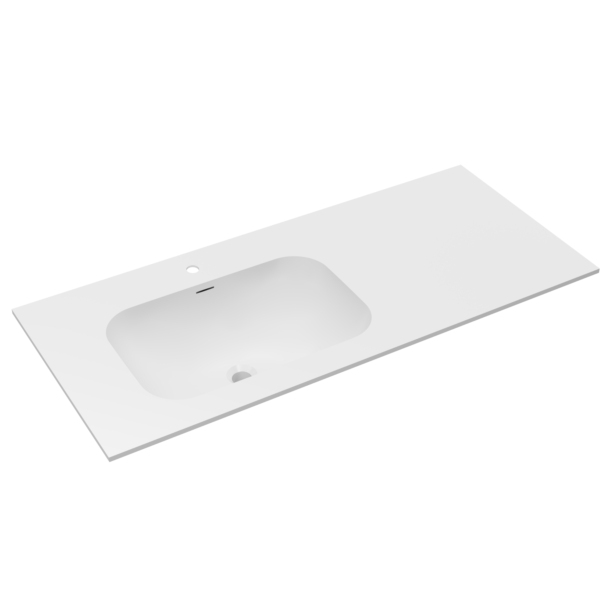 Раковина Elise VCB-4EL120MW-L, Corian левая, белый матовый...