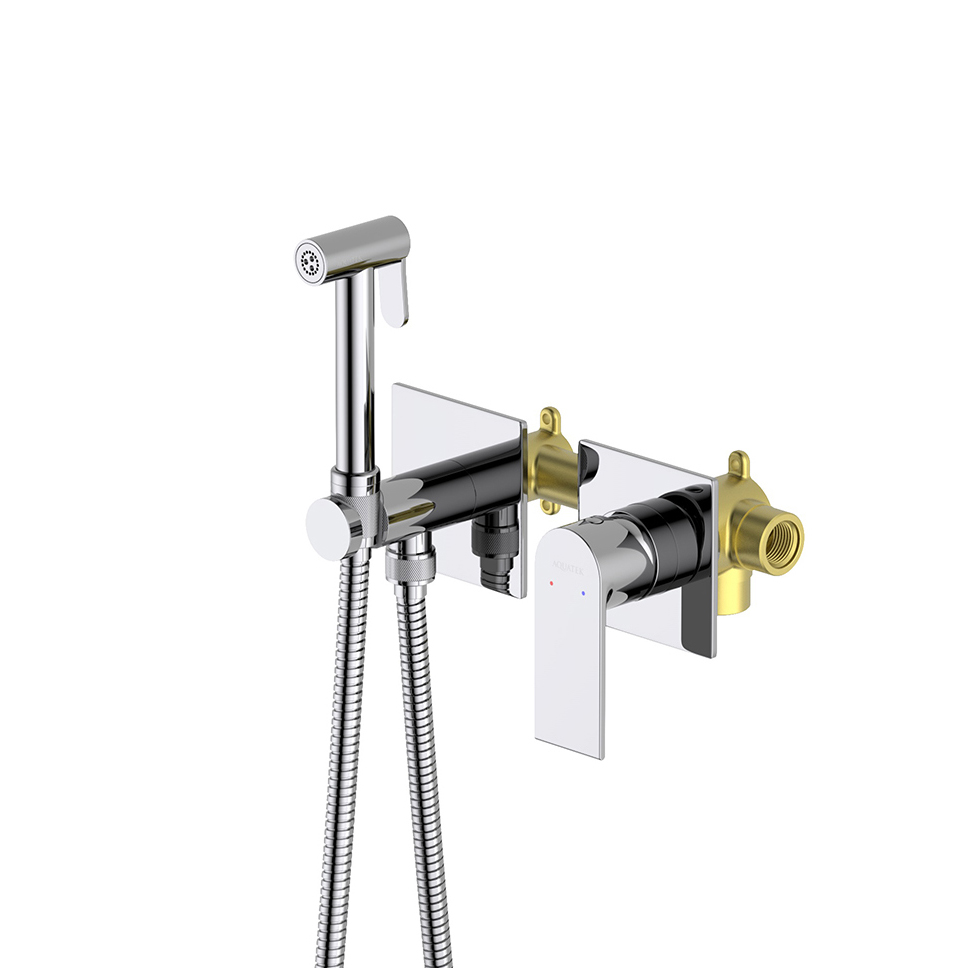 Комплект для гигиенического душа Aquatek ЛИРА, хром, AQ1420C...
