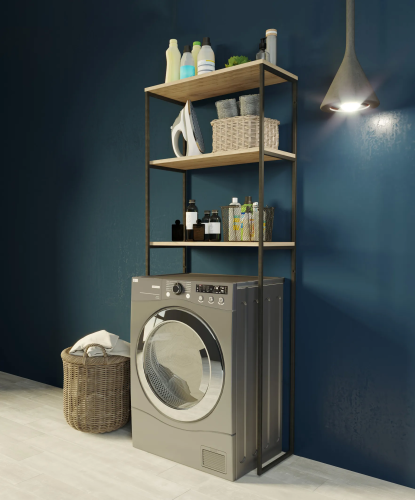 Шкаф над стиральной машиной 1Marka Grunge Loft, 65 см, дуб вотан, Ц0000005440
