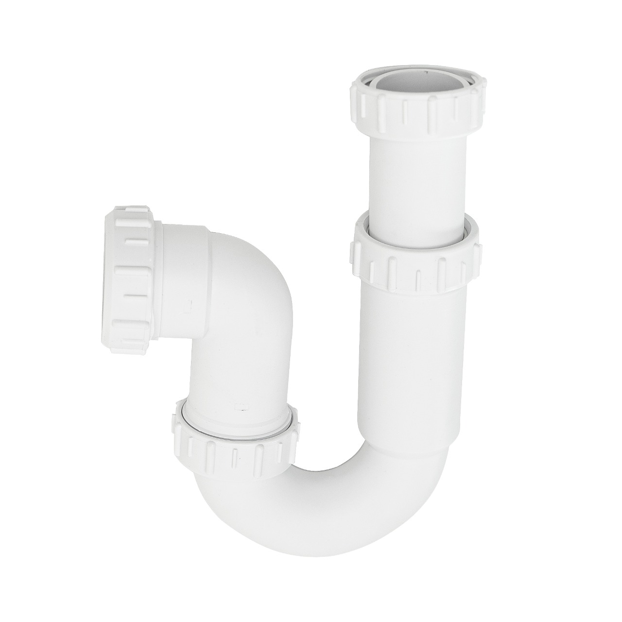 Сифон U-образный гладкостенный Lemark для измельчителя пищевых отходов под мойку