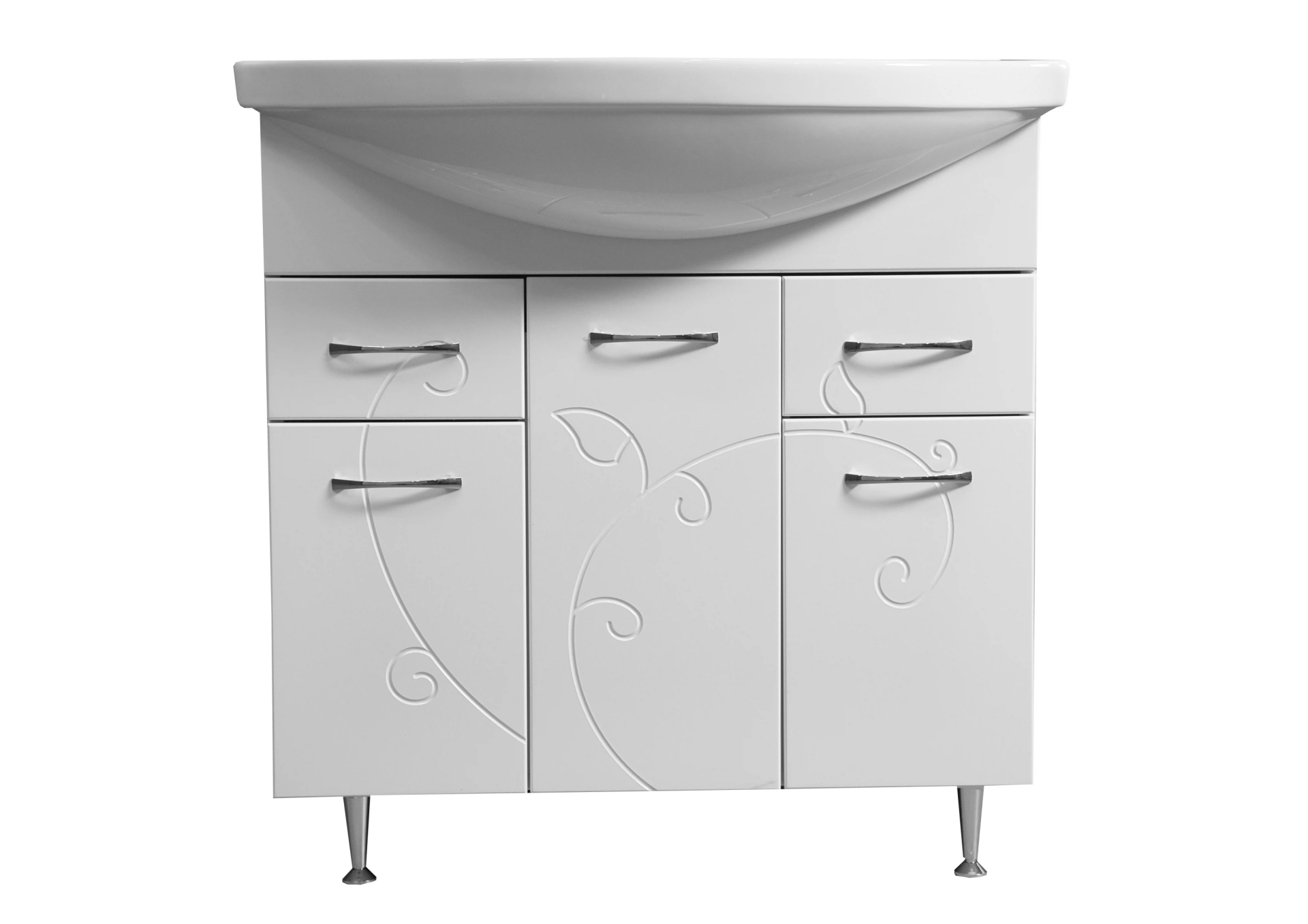 Тумба с раковиной Stella Polar Фантазия, 80 см, SP-00000229+...