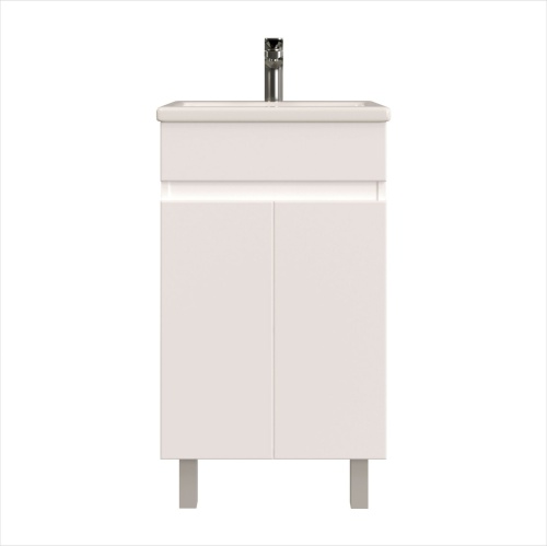 Тумба с раковиной Sanstar Квадро, 50 см, с раковиной Como 50, 203.1-1.4.1.ККОМ