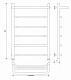 Полотенцесушитель водяной Secado Агата 1 СП, 80x40, черный матовый, нижнее подключение, 4673739223093 - изображение 2