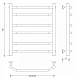 Полотенцесушитель водяной Secado Агата 2, 60x50, черный матовый, нижнее подключение, 4673739223314 - изображение 2