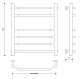 Полотенцесушитель водяной Secado Агата 5, 60x60, черный матовый, нижнее подключение, 4673739223680 - изображение 2