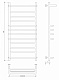 Полотенцесушитель водяной Secado Верона 2, 120x60, черный матовый, нижнее подключение, 4673739225011 - изображение 2