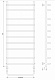 Полотенцесушитель водяной Secado Мерида 2, 120x50, черный матовый, нижнее подключение, 4673739225608 - изображение 2