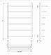 Полотенцесушитель водяной Secado Мерида 2 СП, 80x40, черный матовый, нижнее подключение, 4673739225653 - изображение 2