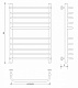 Полотенцесушитель водяной Secado Мерида 4, 80x40, черный матовый, нижнее подключение, 4673739225899 - изображение 2