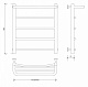 Полотенцесушитель водяной Secado Милан 1 СП, 60x60, черный матовый, нижнее подключение, 4673739226360 - изображение 2