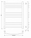 Полотенцесушитель водяной Secado Милан 3, 80x50, черный матовый, нижнее подключение, 4673739226742 - изображение 2