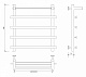 Полотенцесушитель водяной Secado Понтида 1 СП, 60x50, черный матовый, нижнее подключение, 4673739227305 - изображение 2