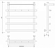 Полотенцесушитель водяной Secado Понтида 1 КСП, 60x50, черный матовый, нижнее подключение, 4673739227428 - изображение 2