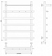 Полотенцесушитель водяной Secado Понтида 1 КСП, 80x60, черный матовый, нижнее подключение, 4673739227466 - изображение 2