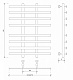 Полотенцесушитель водяной Secado Понтида 4, 80x60, черный матовый, нижнее подключение, 4673739227763 - изображение 2