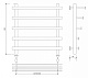 Полотенцесушитель водяной Secado Понтида 7 СП, 60x50, черный матовый, нижнее подключение, 4673739227961 - изображение 2