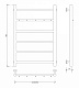 Полотенцесушитель водяной Secado Триада 1 К, 80x40, черный матовый, нижнее подключение, 4673739228593 - изображение 2