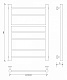 Полотенцесушитель водяной Secado Триада 2, 80x40, черный матовый, нижнее подключение, 4673739228951 - изображение 2