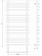 Полотенцесушитель водяной Secado Понтида плюс, 120x60, черный матовый, нижнее подключение, 4673739228180 - изображение 2
