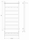 Полотенцесушитель водяной Secado Комано 1 КСП, 120x60, белый матовый, нижнее подключение, 4673739202159 - изображение 2