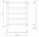Полотенцесушитель водяной Secado Корсико 1, 60x50, белый матовый, нижнее подключение, 4673739201213 - изображение 2