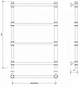 Полотенцесушитель водяной Secado Флоренция 1, 80x60, белый матовый, нижнее подключение, 4673739200568 - изображение 2