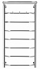 Полотенцесушитель электрический Secado Агата 1 КСП 100x60