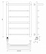 Полотенцесушитель электрический Secado Агата 1 СП, 80x40, хром, подключение слева, 4603777449834 - изображение 3