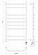 Полотенцесушитель электрический Secado Агата 2, 100x40, хром, подключение слева, 4603777450199 - изображение 4
