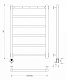 Полотенцесушитель электрический Secado Корсико 1 К, 80x40, черный матовый, подключение слева, 4603777472948 - изображение 3