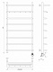 Полотенцесушитель электрический Secado Мерида 1 КСП, 100x50, хром, подключение слева, 4603759402833 - изображение 4