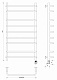 Полотенцесушитель электрический Secado Мерида 2, 100x40, хром, подключение слева, 4603777452759 - изображение 4